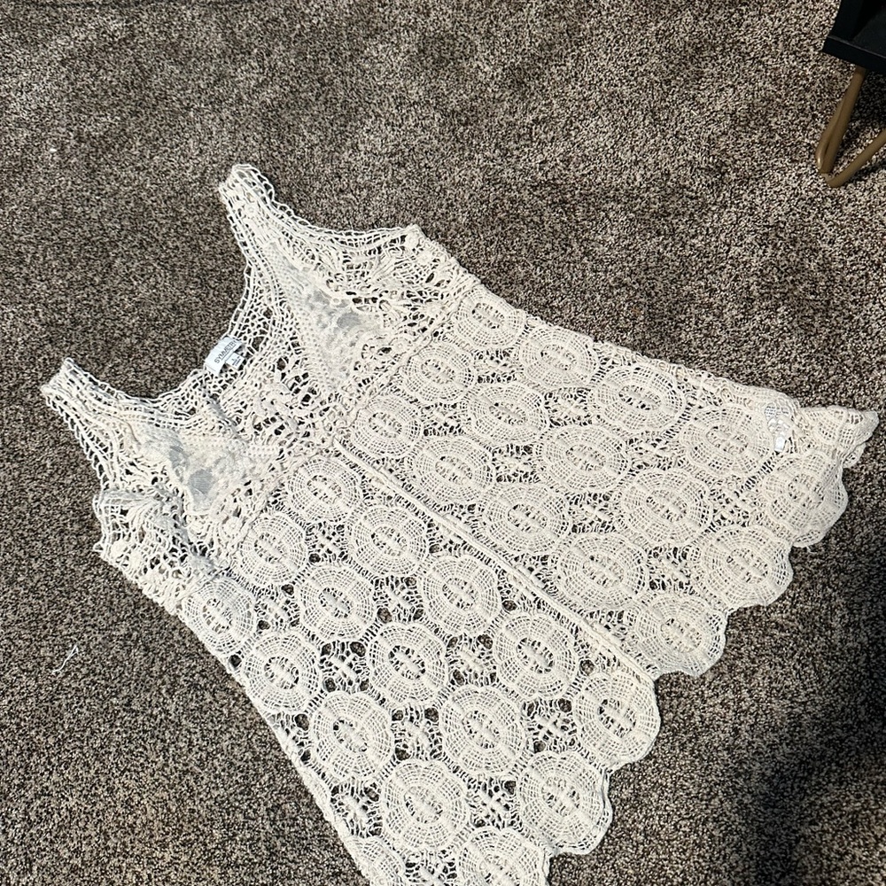 Size large crochet top